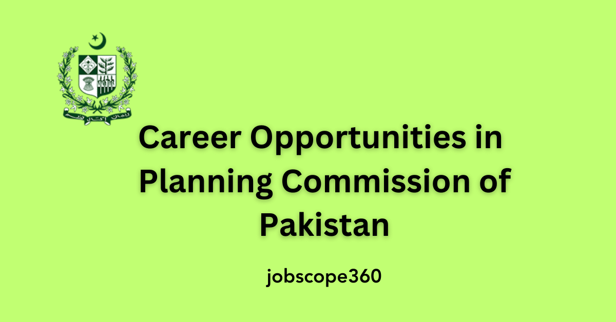 Job Opportunity in Planning Commission of Pakistan